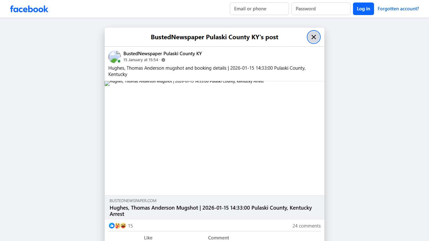 Hughes, Thomas... - BustedNewspaper Pulaski County KY Facebook